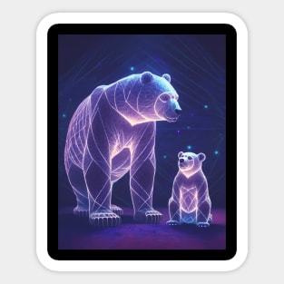 Ursa major and ursa minor constellations. Sticker